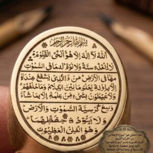 خاتم نحاس تحصين قوي (اية الكرسي )